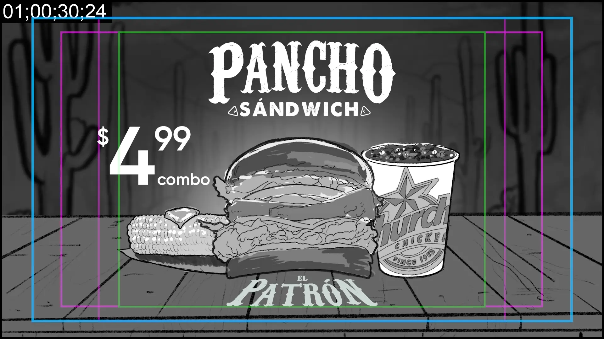 El Pancho Sandwish (Storyboard Animatic Video)